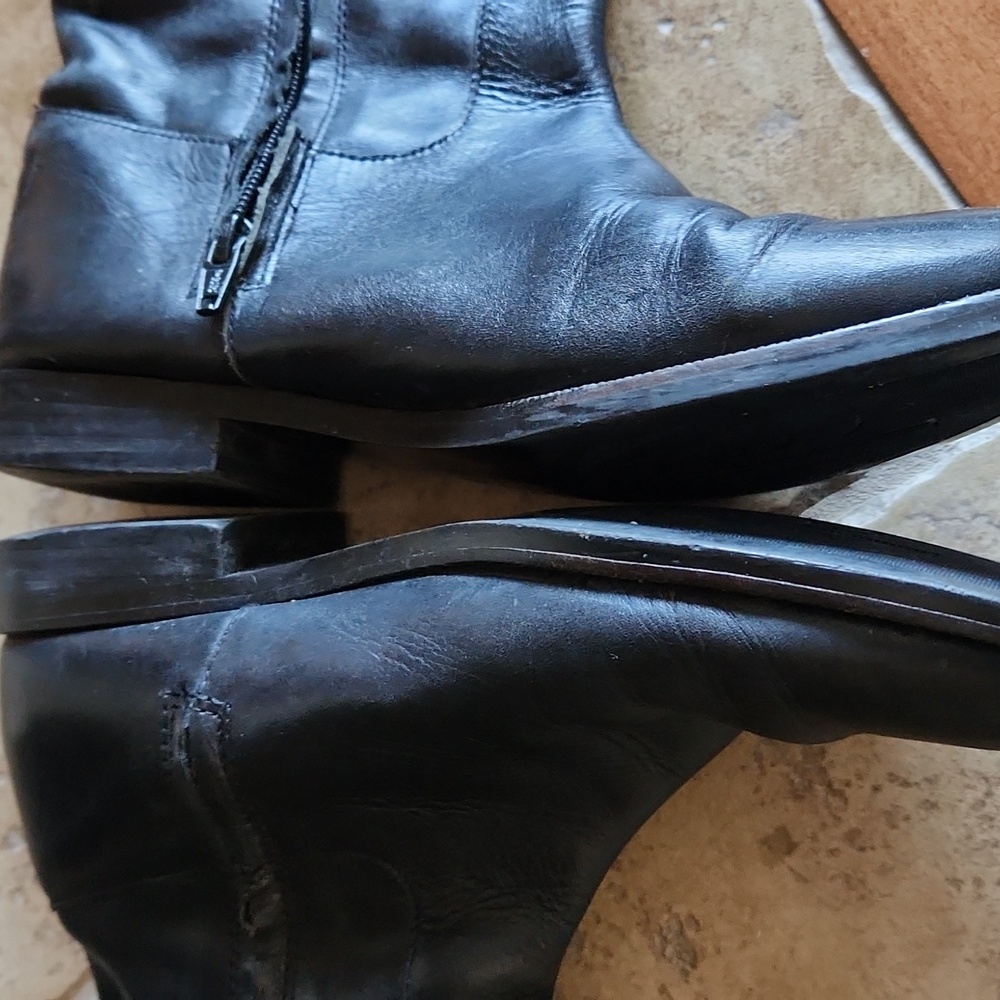 Ralph Lauren black and tan riding boots size 7.5 - Picture 8 of 16